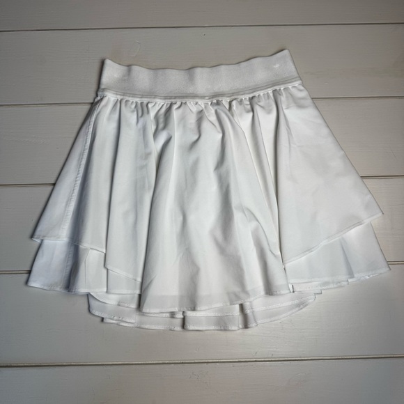 lululemon athletica Dresses & Skirts - Lululemon Court Rival High-Rise Skirt Long White Size 4
